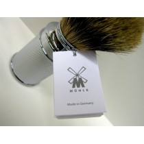 Mühle - Brotxa de teixó silvertip en metall cromat 2