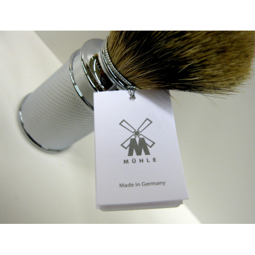 Mühle - Brotxa de teixó silvertip en metall cromat