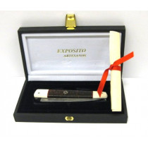 Exposito - Navaja pluma marfil/damascus