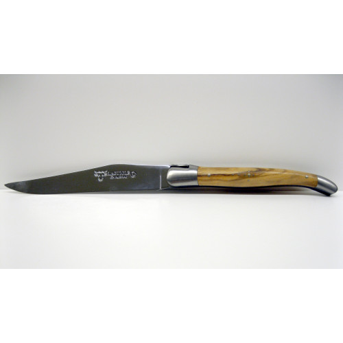 Laguiole Aubrac - Estuche 6 Cuchillos mesa de madera Olivo