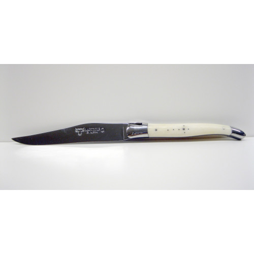 Laguiole en Aubrac - Estuche de 6 cuchillos hechos con hueso de ciervo