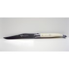 Laguiole en Aubrac - Estuche de 6 cuchillos hechos con hueso de ciervo